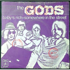 GODS Baby's Rich / Somewhere In The Street (Columbia DB 8486) Holland 1968 PS 45
